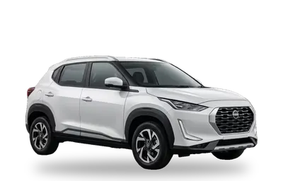 White Nissan Magnite SUV