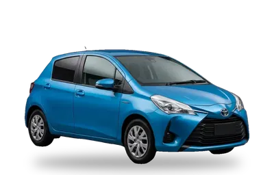Blue Toyota Vitz